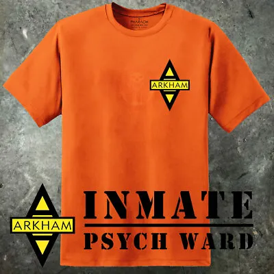 Buy Gotham Arkham Asylum Inmate T Shirt (S-2XL) Batman SUICIDE SQUAD Joker DC Comics • 19.99£