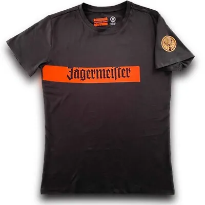 Buy Original Jägermeister T-Shirt Black With Logo And Logo • 30.49£