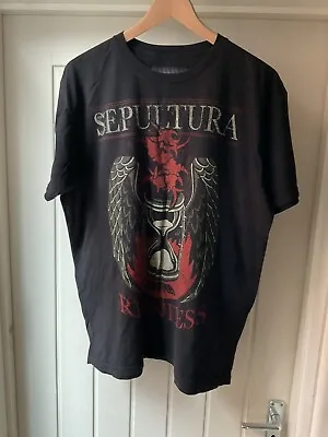 Buy Sepultura Vintage 90s Official Men’s Band T Shirt Black AMMA American MMA  Large • 79.99£