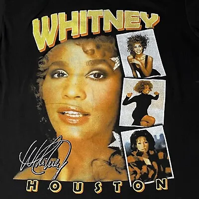 Buy Whitney Houston Graphic T Shirt Black Size 3XL • 28.90£