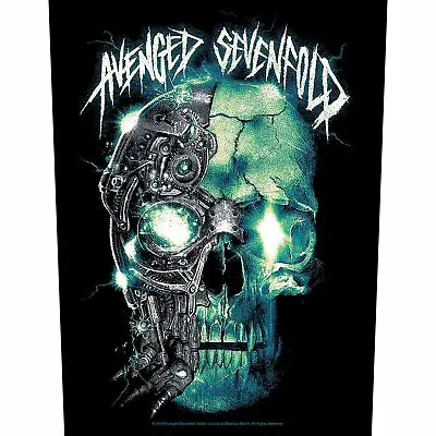 Buy Avenged Sevenfold Mechanical Skull Back Patch Official Metal Band Merch • 12.48£