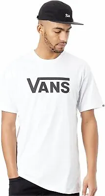 Buy Vans Classic White Black  Mens Cotton T-Shirts • 14.99£
