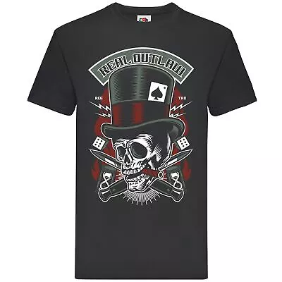 Buy Real Outlaw Skull T-shirt • 14.99£