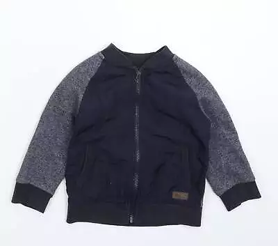 Buy Rebel Boys Blue Jacket Size 4-5 Years Zip • 7.50£