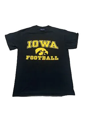 Buy Iowa Hawkeyes T-shirt Black Regular USA Short Sleeve Size Medium • 15£