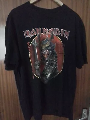 Buy Iron Maiden Senjutsu Black Official T Shirt Back Print Xxl  • 17.50£