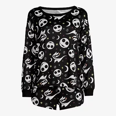 Buy NWT Nightmare Before Christmas Womens Pajamas Set Shirt Shorts Plus Size 2X 3X • 23.75£