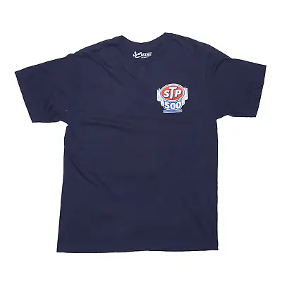 Buy CHASE AUTHENTICS Womens 2014 STP 500 Blue USA NASCAR Short Sleeve T-Shirt L • 14.99£