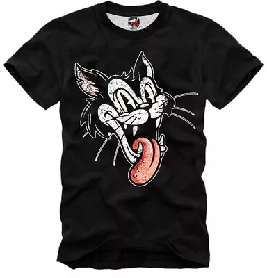 Buy E1syndicate T-shirt Rockabilly Rockabella  Stray Alley Cat Biker  5561 • 28.78£