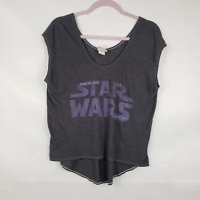 Buy Junk Food Womens T Shirt Blouse Star Wars Gray Size XS Oversized • 7.94£