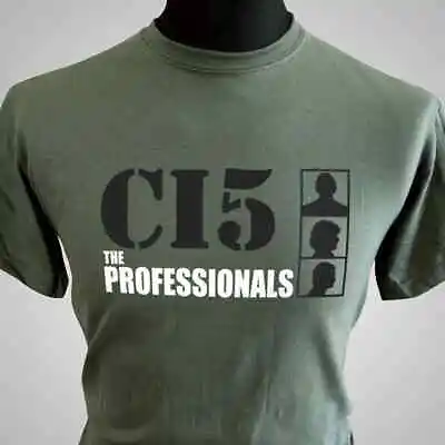 Buy The Professionals T Shirt Retro TV CI5 Cowley Bodie Doyle 1970's 1980's Green • 14.99£