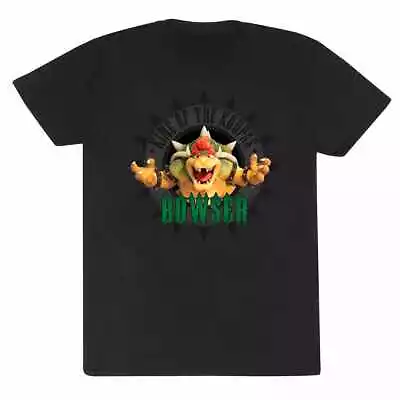 Buy Nintendo Super Mario - Bowser Circle Unisex Black T-Shirt Ex Ex Larg - K777z • 17.23£