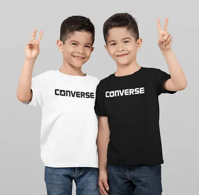Buy Converse Boys Girls T Shirt  TEE TOP Sizes Age 2-13 Years  • 10.99£