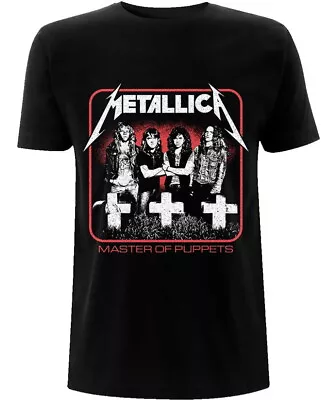 Buy Metallica Vintage Master Of Puppets Photo Black T-Shirt NEW OFFICIAL • 16.29£