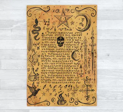 Buy Page V Book Of Witchcraft Blanket 120cm X 175cm, Gothic Witch Occult, Spells Hex • 35.95£