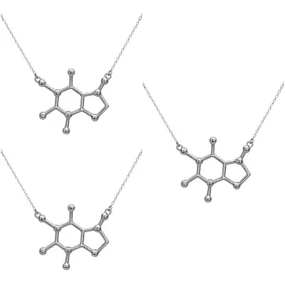 Buy  Set Of 3 Pendant Necklace Chemistry Lovers Chemical Jewelry • 8.85£