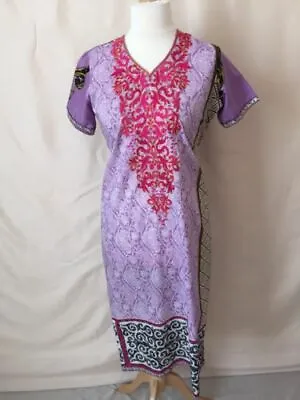 Buy Pakistani/Indian Embroidered Cotton Top/ Kurti / Shirt Stitched • 14£