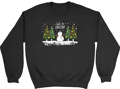 Buy Let It Snow Christmas Xmas Mens Womens Sweatshirt Jumper Gift • 15.99£
