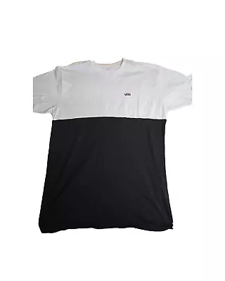 Buy Men's Vans White & Black Short Sleeved T-shirt Size Large • 8.39£