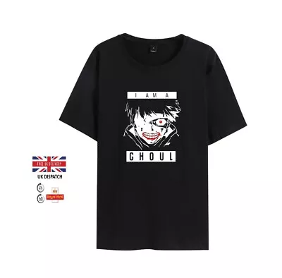 Buy Tokyo Ghoul Ken Kaneki Anime T-shirt (Unisex) Round-neck - United Kingdom • 18.98£
