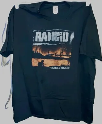 Buy “RANCID” T-shirt Men’s Trouble Maker U.S. Tour 2017 Size 2XL • 10.05£