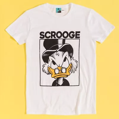 Buy Official Disney DuckTales Scrooge White T-Shirt : M,L,XL,XXL,3XL,5XL • 19.99£