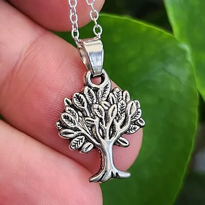 Buy Tree Of Life Pendant Necklace 18  Chain Gift Family Tree Oak Strength Jewellery • 5.49£