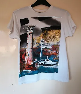 Buy Awnhill Great Britain Lands End Cotton Short Sleeve T Shirt Size M • 0.99£