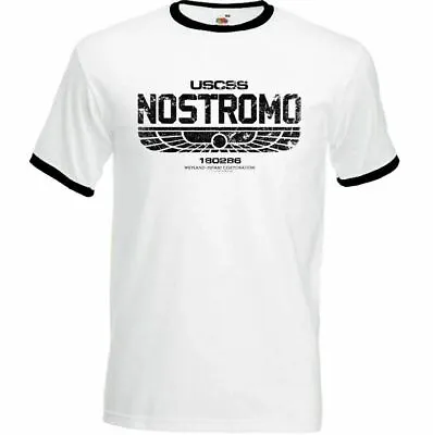 Buy Alien Nostromo T-Shirt Mens 180286 Film Movie USCSS Weyland-Yutani Distressed • 12.95£