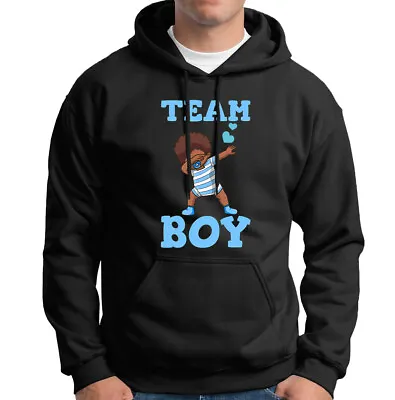 Buy Gender Reveal Team Boy Baby Party Funny Dabbing Novelty Mens Hoody Top #D6 Lot • 18.99£