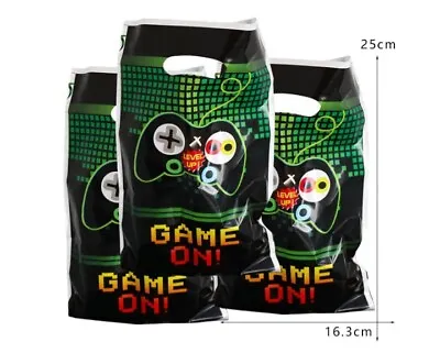 Buy 10 Pack. Gamer. Game On.  Birthday Party Bags, Loot Bags. Minecraft,  Roblox.  • 1£