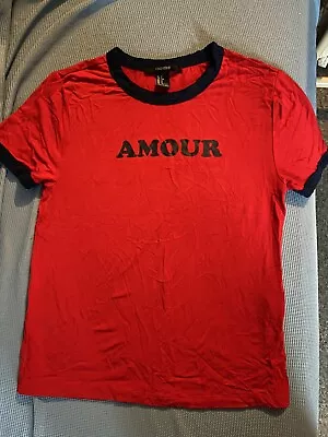 Buy Forever21 Amour Red T Shirt Size S • 2£