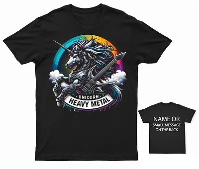 Buy Mystical Metal Unicorn T-Shirt – Unleash The Beast Of Rock • 12.95£