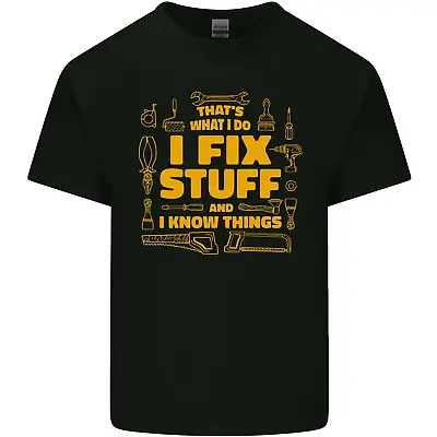 Buy I Fix Stuff Funny Carpenter DIY Tradesman Mens Cotton T-Shirt Tee Top • 7.99£