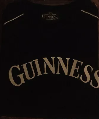 Buy Guinness T-Shirt, Black, 100% Cotton, New, Unisex Pint On Back Genuine • 3.99£