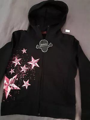 Buy Darkside Clothing Hoody Pink Stars New Condition With Tag Pre 2008 Size 12 • 35£