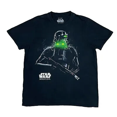 Buy STAR WARS Rogue One Official Mens Movie Graphic T Shirt Black Large  • 12.71£