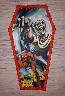 Buy Iron Maiden “The Number Of The Beast” Red Coffin Patch For Battle Jacket • 5.36£