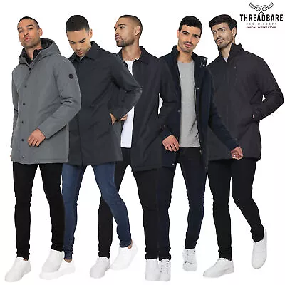 Buy Mens Threadbare Casual Light Weight Collared Rain Jacket Mac Coat • 44.99£
