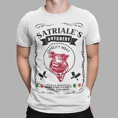 Buy The Sopranos T-Shirt Satriale's Pork Store Movie TV Gangster Mobster Jersey Tee • 6.99£