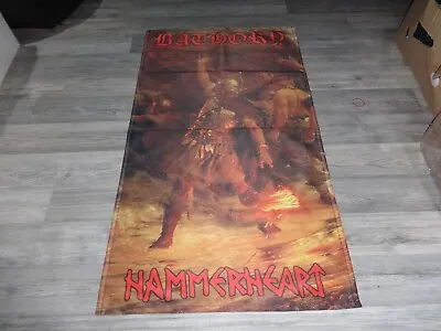 Buy Bathory Flag Flagge Poster Black Metal Viking Pagan Venom Gorgoroth • 21.58£