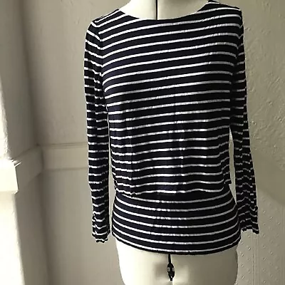 Buy Me And Emm Tunic Style Dual Layer Striped Top Size 10 • 6£