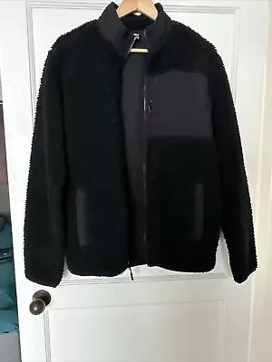 Buy Costco 32Heat Black Wooly Outer Jacket Unisex Size Small • 0.99£