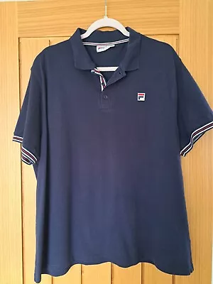 Buy Mens Fila Navy Blue Polo T-Shirt Size 3XL  • 9.99£