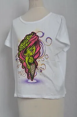 Buy White Zombie Cute Neon Top S UK 10 T-shirt • 14.99£