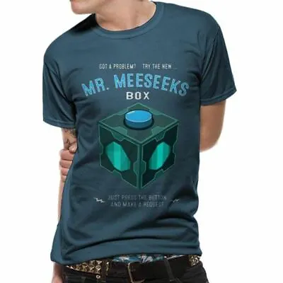 Buy Men's Rick And Morty Meeseeks Box Crew Neck T-Shirt • 10£