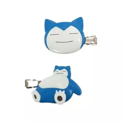 Buy Pokemon Snorlax Hair Clip Japan- Anime Style Clothing - Set Of 2 Clips • 14.99£