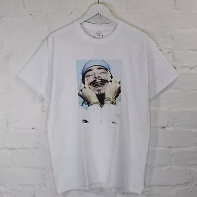 Buy Actual Fact Post Malone Gold Grillz T-shirt Hip Hop Rap White Tee  • 20£