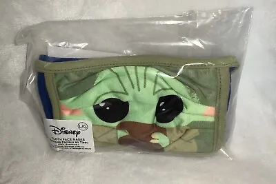 Buy New Disney Mandalorian The Child Baby Yoda Cloth Face Mask Adult Large L  *READ • 11.57£