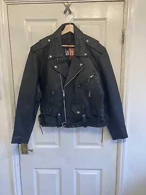 Buy Vintage Leather Motorcycle Jacket Last Rebels  42” J219 • 59£